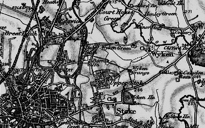 Old map of Stoke Heath in 1899