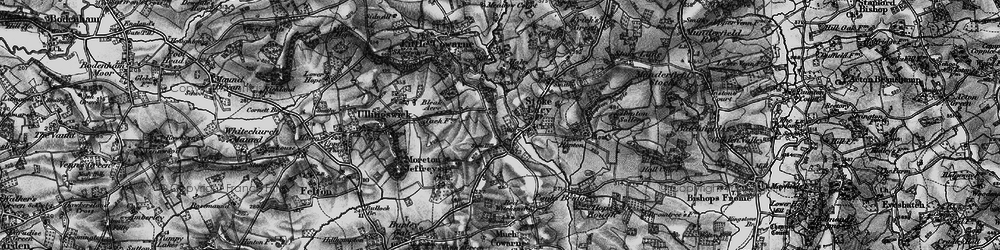 Old map of Stoke Hill in 1898