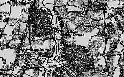 Old map of Stoke Holy Cross in 1898
