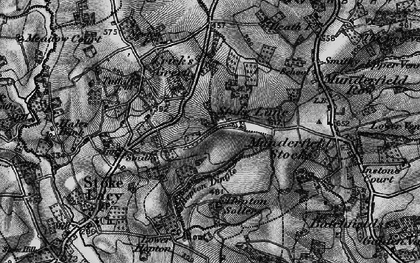 Old map of Stoke Lane in 1898