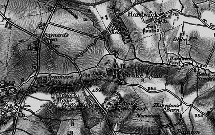 Old map of Stoke Lyne in 1896