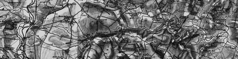 Old map of Stoke Lyne in 1896