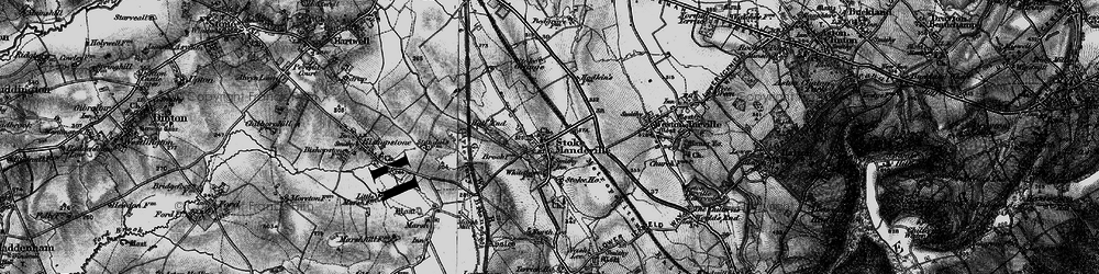 Old map of Stoke Mandeville in 1895