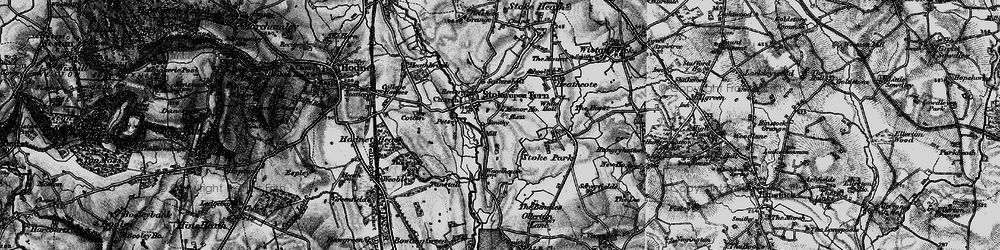 Old map of Stoke on Tern in 1897