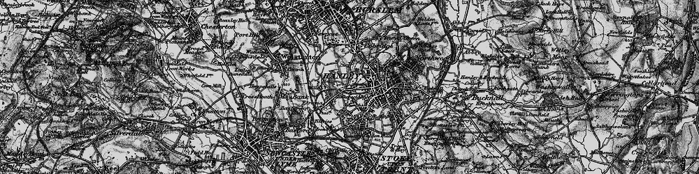 Old map of Stoke-on-Trent in 1897