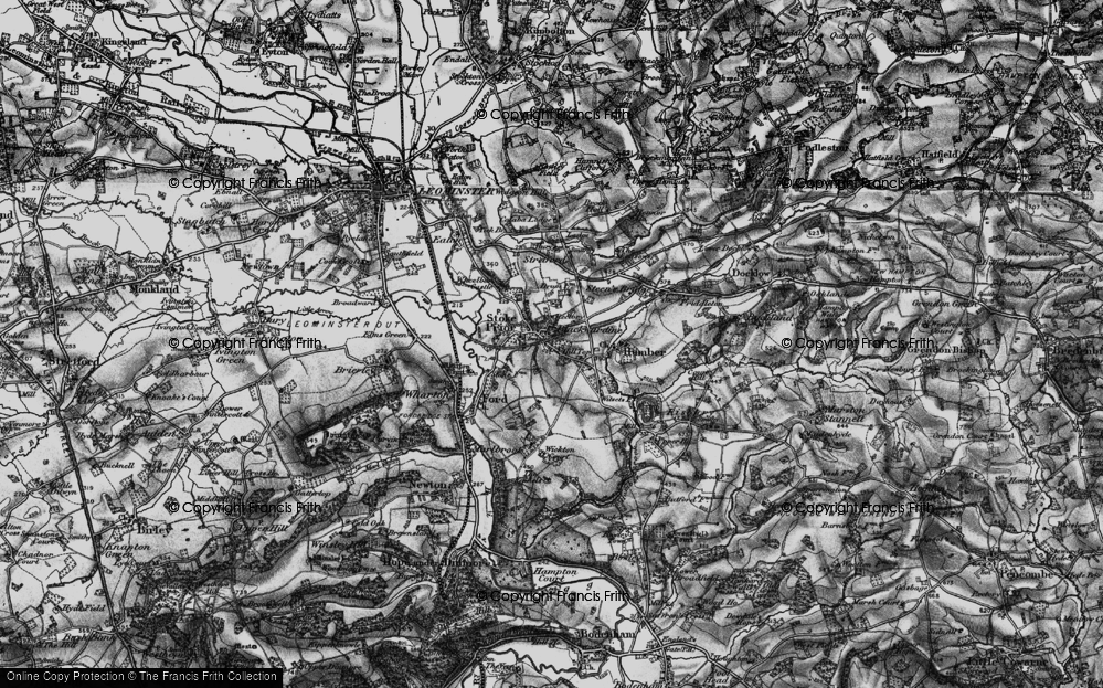 Old Map of Stoke Prior, 1899 in 1899