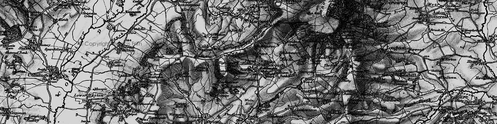 Old map of Bockleton Brook in 1899