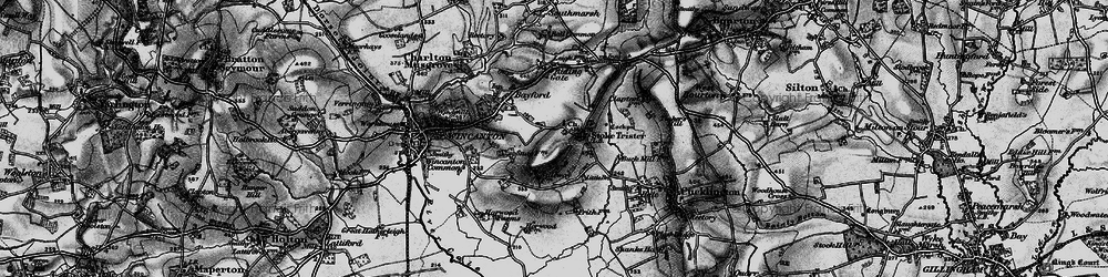 Old map of Stoke Trister in 1898