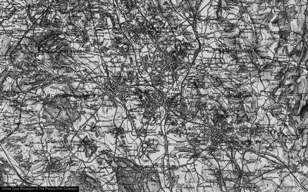 Old Map of Stoke-upon-Trent, 1897 in 1897