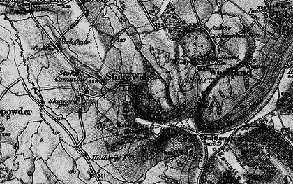 Old map of Bulbarrow Hill in 1898