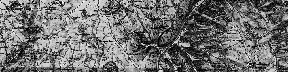 Old map of Bulbarrow Hill in 1898