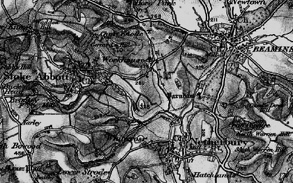Old map of Stoke Water in 1898