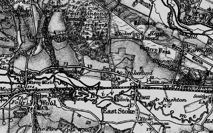 Old map of Battery Bank in 1897