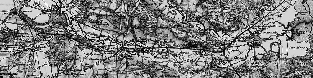 Old map of Hethfelton in 1897
