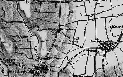 Old map of Stokeham in 1899