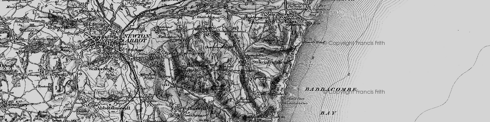 Old map of Stokeinteignhead in 1898