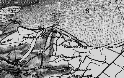 Old map of Stolford in 1898