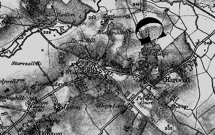 Old map of Eythrope in 1895
