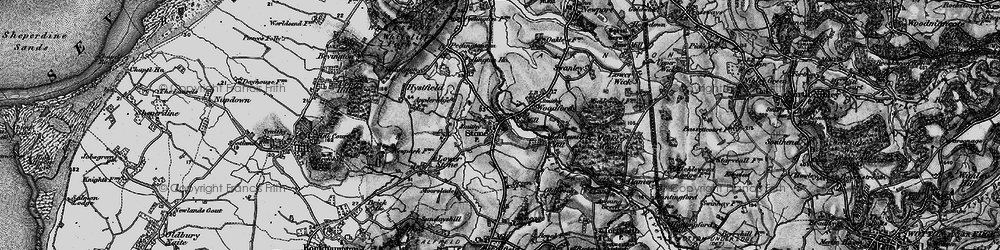 Old map of Stone in 1897