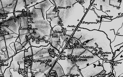 Old map of Stone in 1898