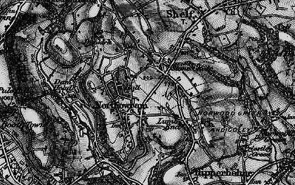 Old map of Stone Chair in 1896