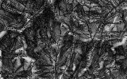 Old map of Stone Cross in 1895