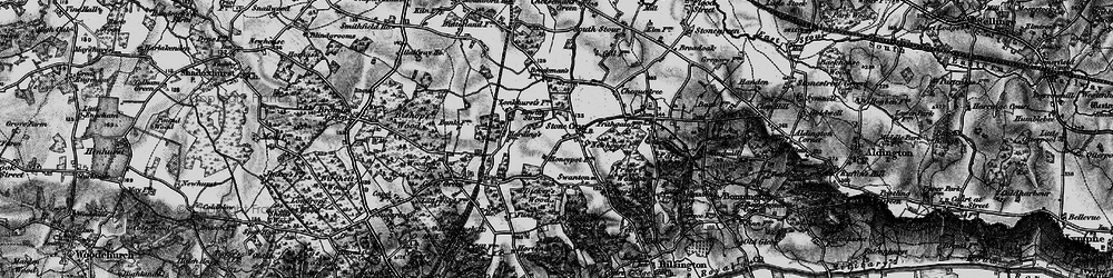 Old map of Dicker's Wood in 1895