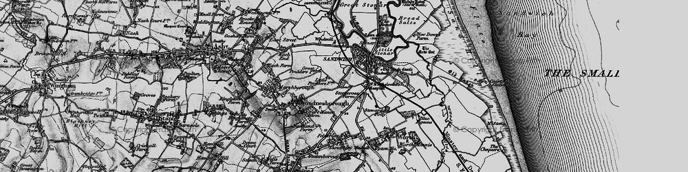 Old map of Stone Cross in 1895