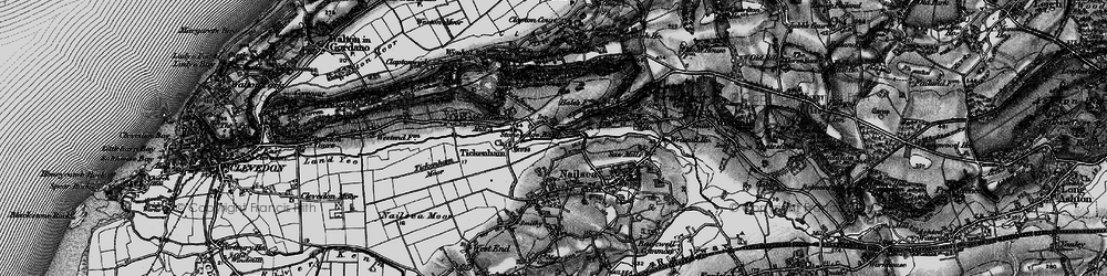 Old map of Lime Breach Wood in 1898