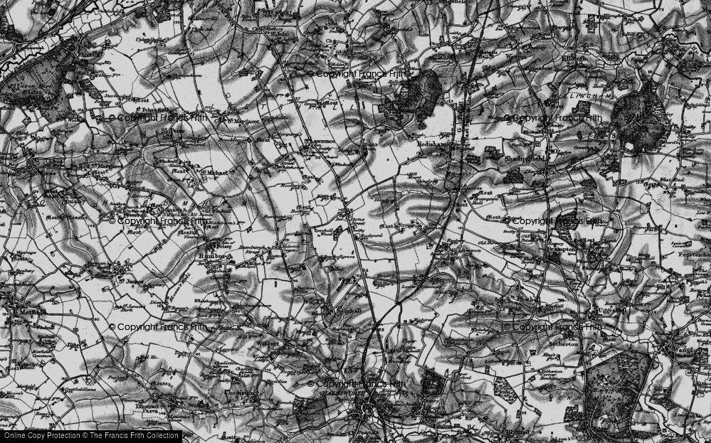 Old Map of Stone Street, 1898 in 1898