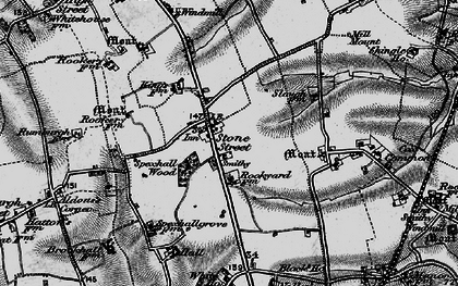 Old map of Stone Street in 1898