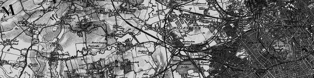 Old map of Stonebridge in 1896