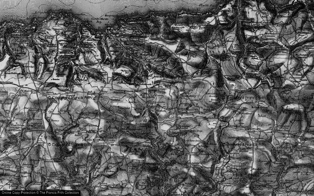 Old Map of Stonecombe, 1898 in 1898