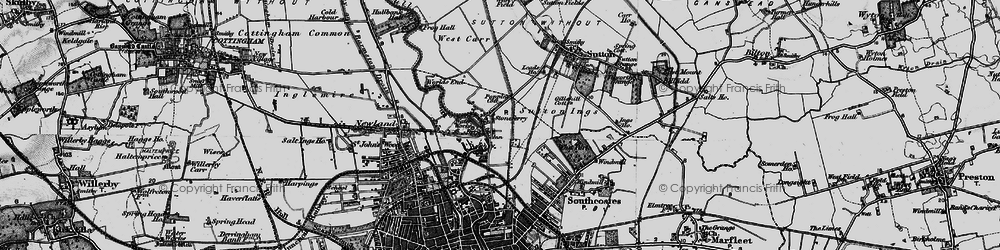 Old map of Stoneferry in 1895