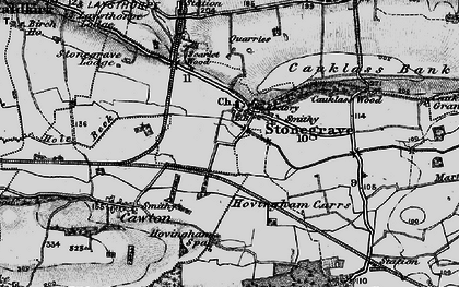 Old map of Stonegrave in 1898