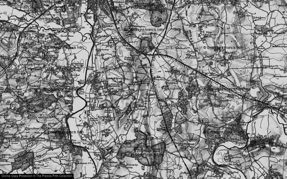 Old Map of Stonehall, 1898 in 1898