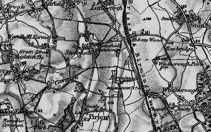 Old map of Stonehall in 1898