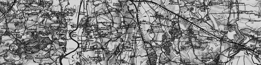 Old map of Stonehall in 1898