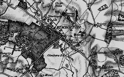 Old map of River Kym in 1898
