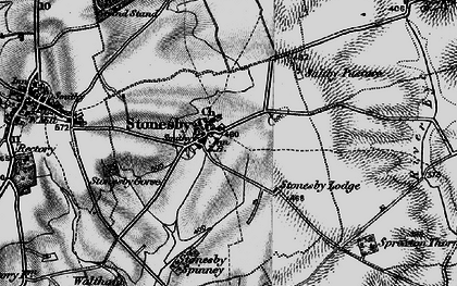 Old map of Stonesby in 1899