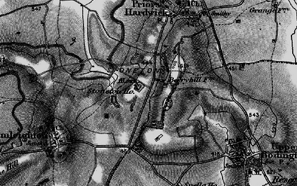 Old map of Stoneton in 1898