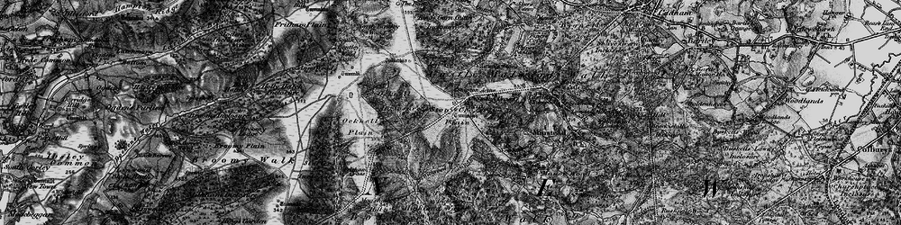 Old map of Withybed Bottom in 1895