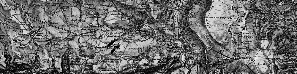 Old map of Stoney Middleton in 1896