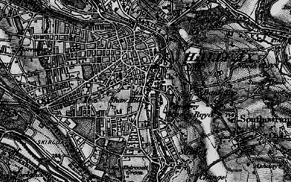 Old map of Stoney Royd in 1896