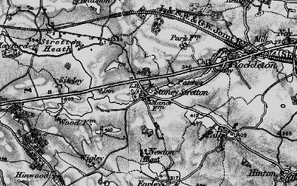 Old map of Stoney Stretton in 1899