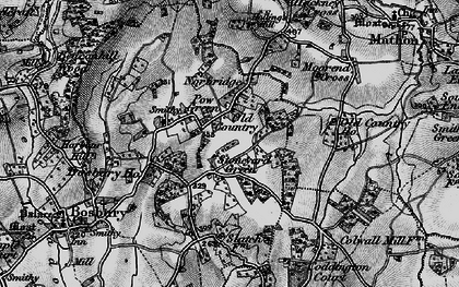 Old map of Stoneyard Green in 1898