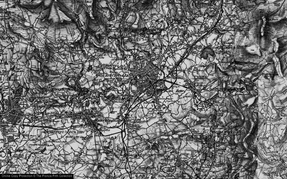 Old Map of Stoneyfield, 1896 in 1896