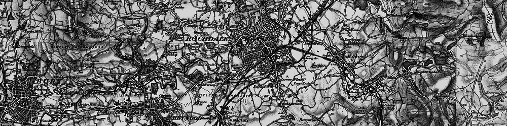 Old map of Stoneyfield in 1896