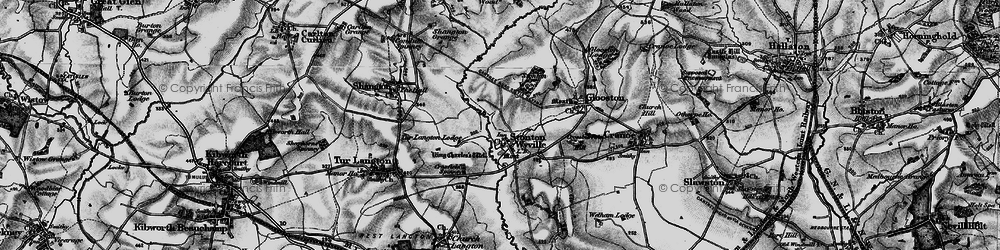 Old map of Stonton Wyville in 1899