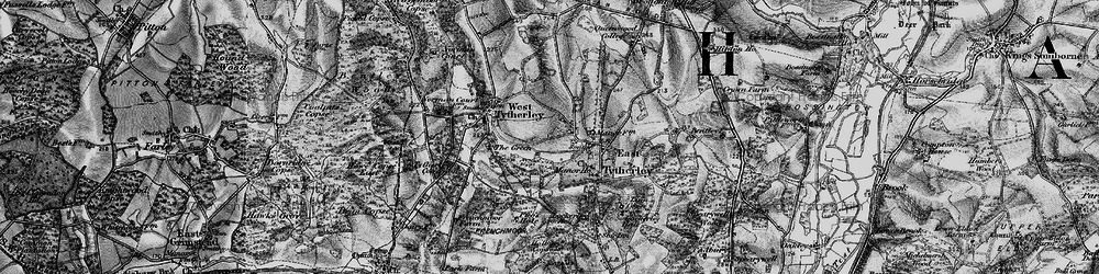Old map of Stony Batter in 1895